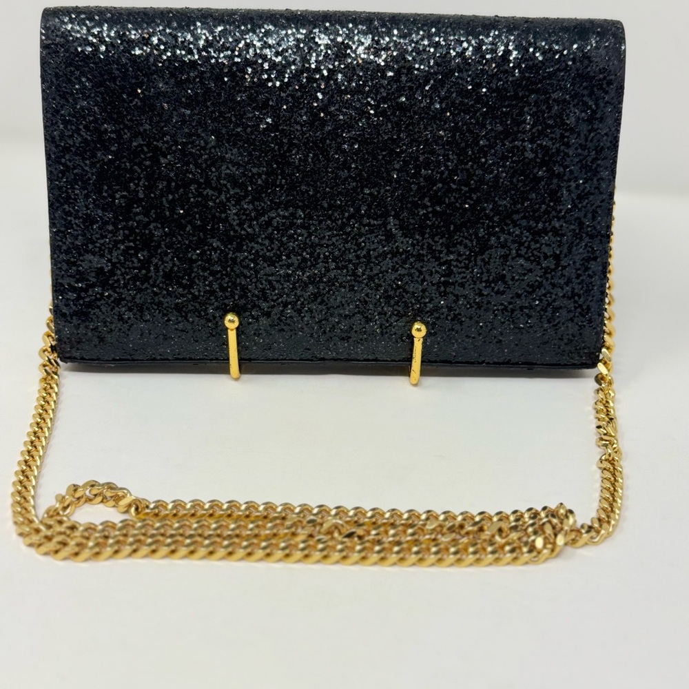💯 Authentic YVES SAINT LAURENT Kate Monogramme Glitter Crossbody - Picture 8 of 12